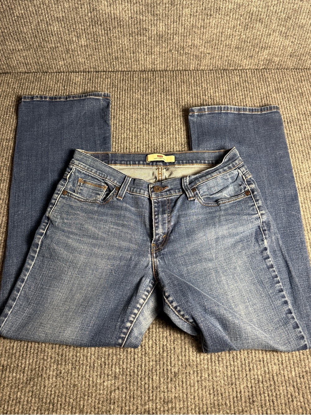 Levi's 529 Bootcut Jeans Size 12 Short Medium Wash Denim
